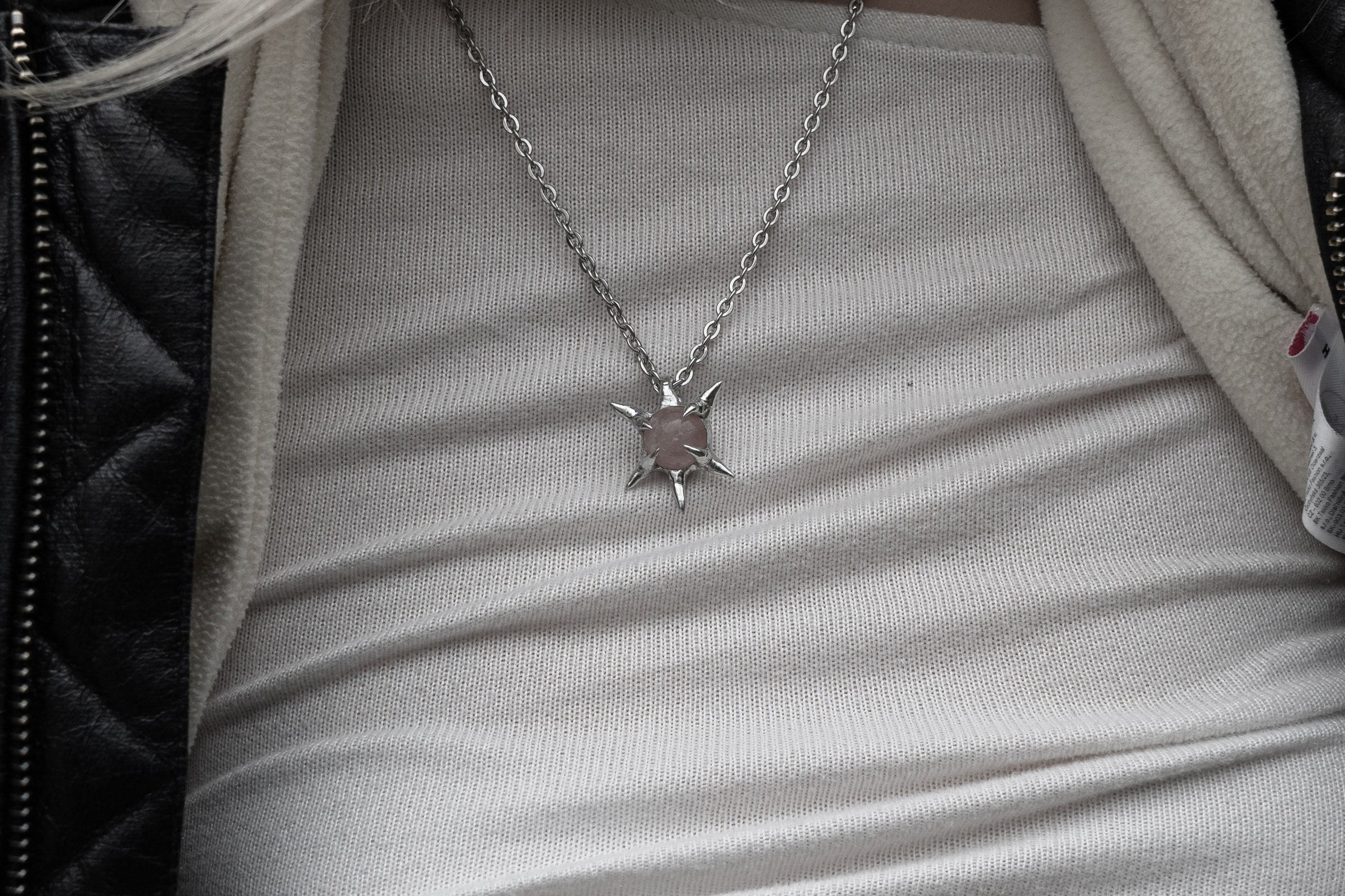 Rose Quartz Necklace 004
