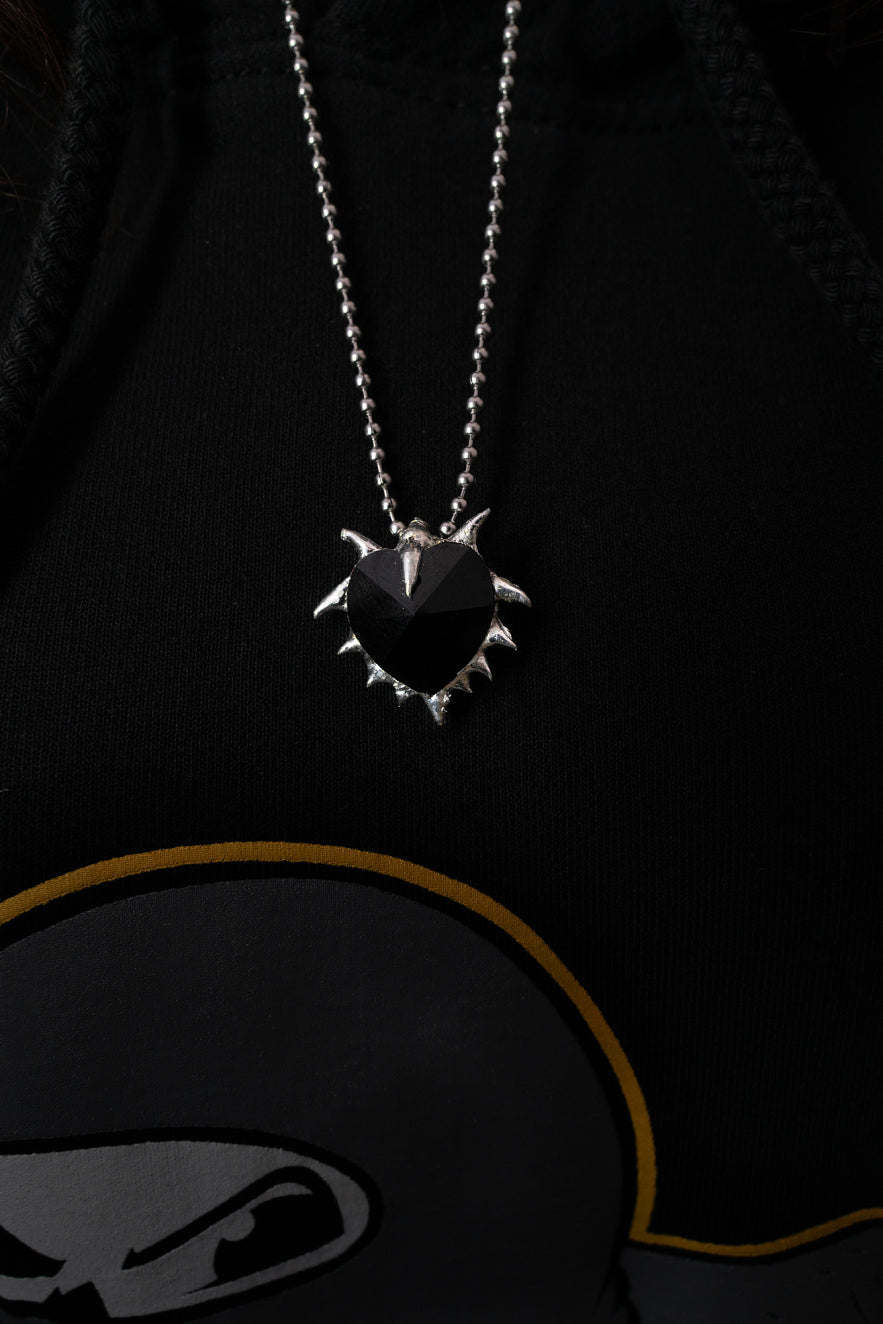 Black Heart Necklace