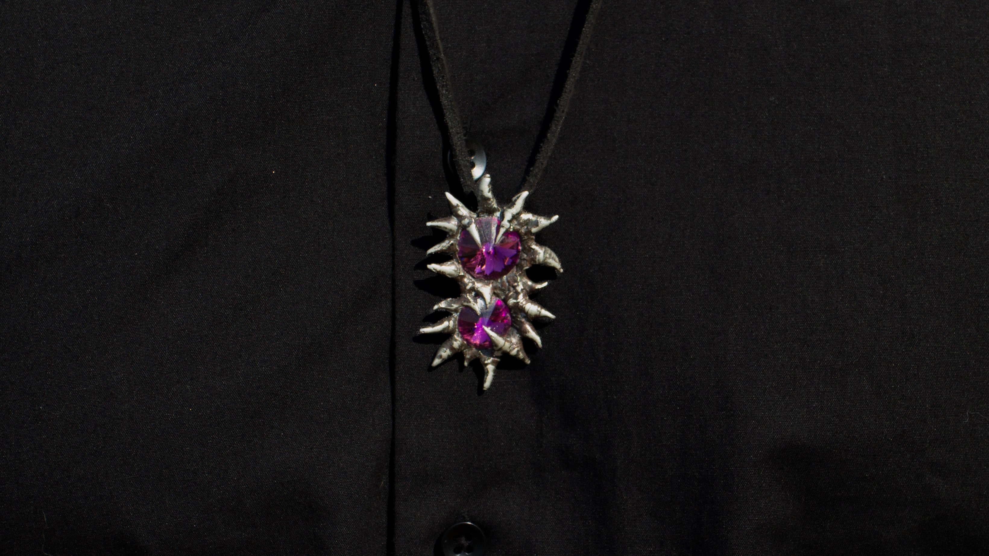 Purple Crystals Necklace